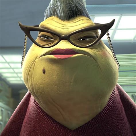 monsters inc character with glasses|monsters inc receptionist lady.